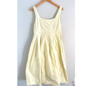 Anthropologie Cream Midi Dress